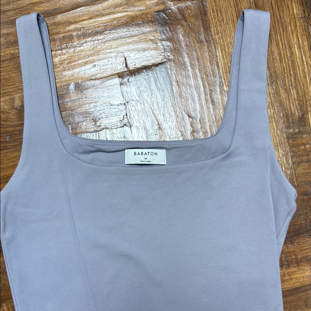 Babaton Gray Tank Bodysuit